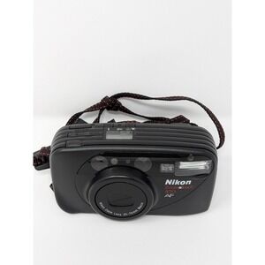 NIKON Zoom Touch 470 AF 35mm Film Camera - Tested - art  - flash photography